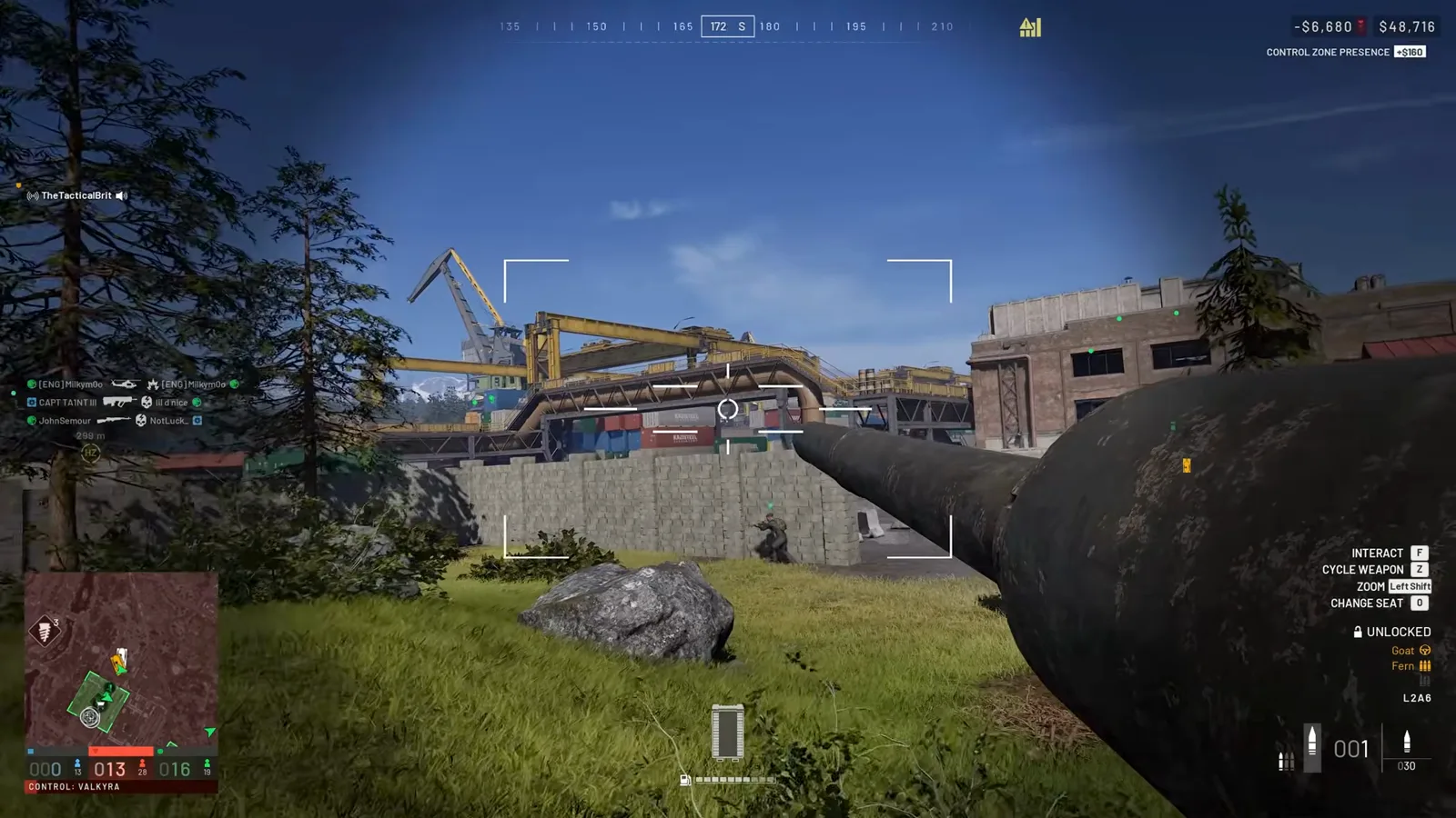 WARDOGS gameplay in Kolchia industrial zone showing team tactical movement through warehouses